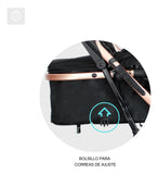 Coche Bebé Reclinable Moises Bebesit Gold Lx, Plegable Azul Chasis Dorado