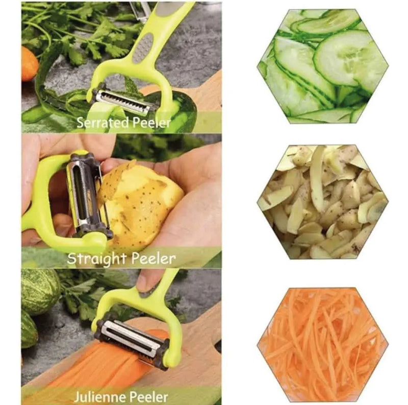 Pelador De Verdura Frutas Pelapapas Verde