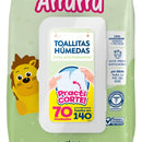 Toallitas Humed Arrurru Aloe 70