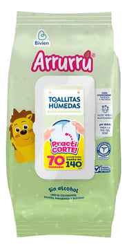 Toallitas Humed Arrurru Aloe 70