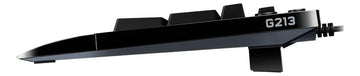 Teclado Logitech G Serie G QWERTY Romer-G inglés internacional color negro con luz RGB