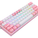 Teclado Redragon Fizz Pro Wireless K616-rgb White/pink Teclado Blanco-rosa Idioma Español