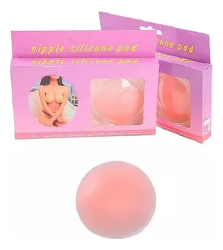 Cubre Pezón Silicona Ahdesivo Pezonera Rosa Pálido Unica