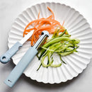 Cuchillo Pelador 3 En 1 Multifuncional Acero Inoxidable Color Plateado