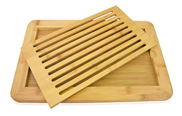 Tabla De Cortar Pan Grande De Bambú Bandeja Migas
