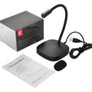 Micrófono de escritorio para pc notebook profesional color blanco G22 Seisa
