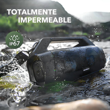 Parlante Soundcore Motion Boom Plus A3129011 A3129 portátil con bluetooth waterproof negra