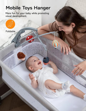 Besrey Moises 5 En 1 Para Bebe Con Moises Y Cuna Para Bebe,