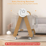 Cuna Mecedora Para Bebé Portátil Con Control Remoto Y Blueto