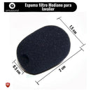 Filtro Micrófono Espuma Cortaviento Solapa Mesa X 5 Un Negro