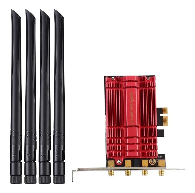Tarjeta De Red Inalámbrica Pci-express 4 Antenas Ac1900mbps