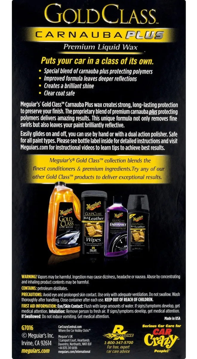 Carnauba Plus Gold Class Meguiars