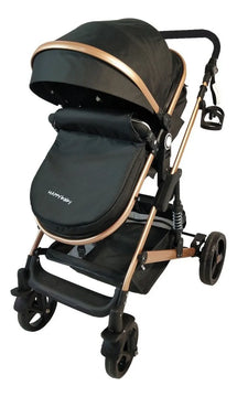 Coche Bebe Moisés Happy Baby Fj Color Negro