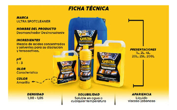 Desmanchador Desincrustante Ultra Spotcleaner 1 Litro Oxido