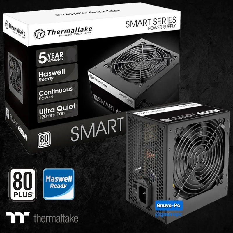 Fuente De Alimentación 600w 80 Plus Real Thermaltake 600 W Negro