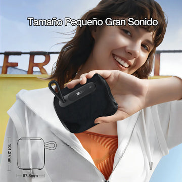 Parlante Bluetooth Portátil 1Hora Inalámbrica Portátil Altavoces Soporte Aux Micro Sd Tf Tarjeta Altavoz para Fiesta Negro