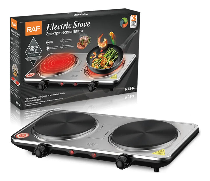 Estufa Electrica Portatil Hogar Cocina 2 Puestos 200w Según Disponibilidad