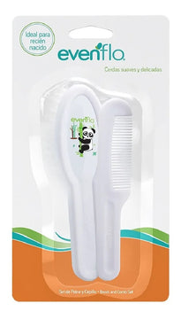 Set De Peine Y Cepillo Evenflo 2pcs Blanco