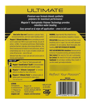 Ultimate Wax Pasta Meguiars - Nueva Formula 2021