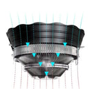 Disipador De Calor De Ventilador De Cpu Rgb Led Para Intel Negro