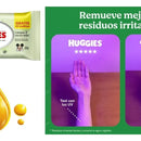 120 Toallitas Húmedas Huggies Aloe Vera / Vit E Piel Saludab