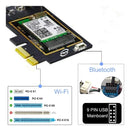 Tarjeta De Red Wifi 6e Pcie Wificon Bluetooth 5.3 Okn Ax5400