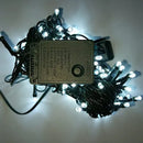 Serie Navideña Luz Led Blanca X200 Luces Cable Verde Paq. X8