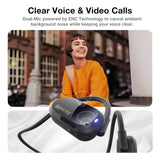 Audífonos Auriculares Air Conduction Oido Abierto Livianos Negro