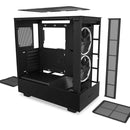 Gabinete Nzxt H5 Elite Cristal Templado 2 Fans Cc-h51eb-01 Color Negro