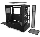 Gabinete Nzxt H5 Elite Cristal Templado 2 Fans Cc-h51eb-01 Color Negro