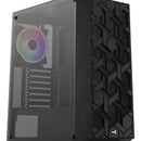 Chasis Gamer Aerocool Hive Rgb Vidrio 3 Fans Argb Negro