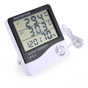 Reloj Termohigrometro Digital Sonda Temperatura Humedad Htc2