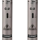 Micrófonos Behringer C-2 Condensador Cardioide color plateadoS