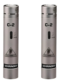Micrófonos Behringer C-2 Condensador Cardioide color plateadoS