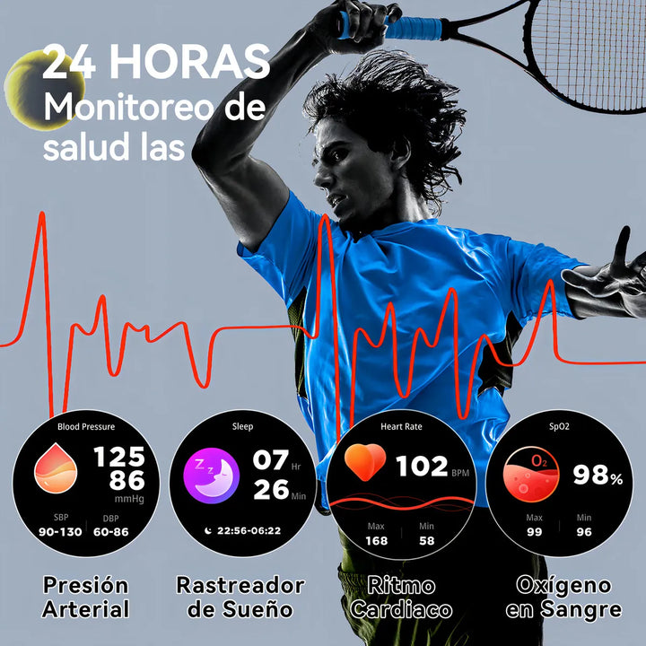 Reloj inteligente Smartband Cubot Cseries C29 display de 1.52" Negro