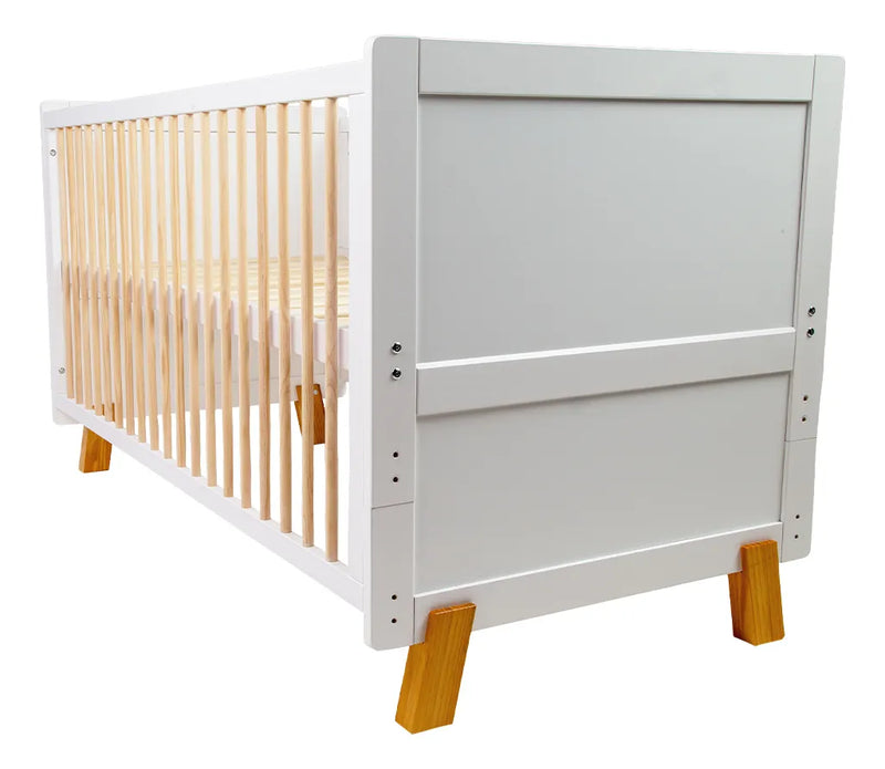 Cuna Cama De Madera Carestino Vigo 140x70 Blanco