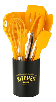 Set De Utensilios Cocina 10pcs Silicona Resistente Al Calor