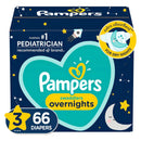 Pampers Swaddlers Overnight, Talla 3, 66 Piezas