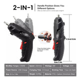 Destornillador Inalambrico Electrico 47 En 1 Recargable - Negro