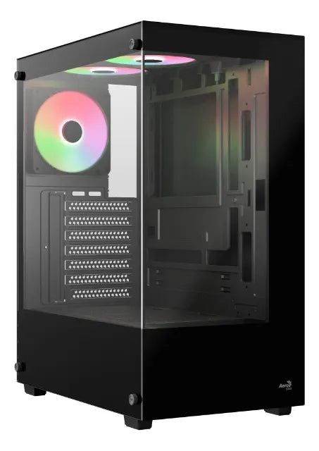 Gabinete Gamer Aerocool Gabinete Pivot 3 Ventiladores Argb Negro