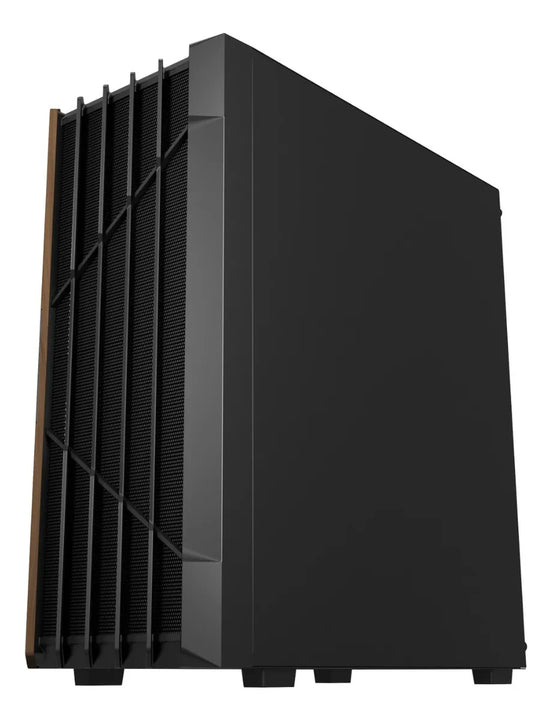 Gabinete Gamer Iceberg Wood Core 6 Ventiladores Argb Negro