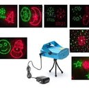 Proyector Laser 20 Figuras Navidad Verde Rojo Secuencias Verde/rojo