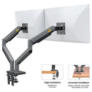 Soporte Brazo Monitor Para 2 Pantallas Lcd Led Escritorio Gris Oscuro