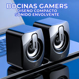 Bocina Para Computadora O Laptop Con Luz Led Rgb