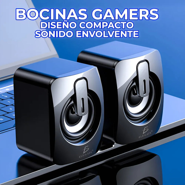Bocina Para Computadora O Laptop Con Luz Led Rgb
