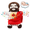 2025 Nuevo Peluche De Jesus Que Respira, Jesús Peluche Para La Ansiedad, Jesús De Peluch Que Respira Con Música Y Luces, Suave Dios D Muñeco Para Dormir, Niños Y Niñas (rojo)