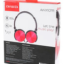 Audifonos Diadema Manos Libres Estereo Aiwa Aw X107r Rojo
