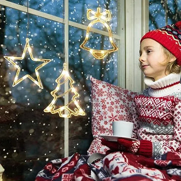 Steford Luces Navideñas Para Ventanas, 3 Piezas De Luces Led