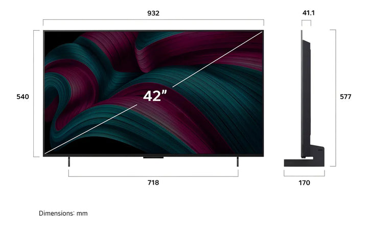 Televisor LG Smart Tv Oled Evo Ai C5 4k De 42 Pulgadas 2025