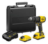 Taladro Atornillador Stanley 20v Bl 1/2 2 Bat Sbd710c2k-b3 Amarillo